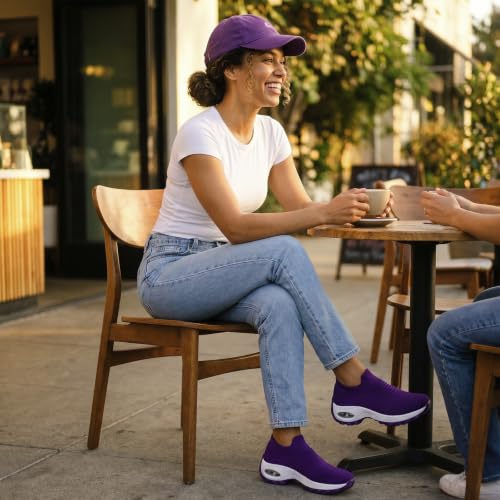 Image of STQ Walking Shoes for Women Slip on Sock Sneakers Non Slip Air Cushion