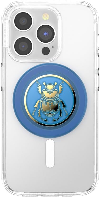 PopSockets Poignée Kick-Out Pour MagSafe, Poignée De Téléphone Avec Support De Téléphone Intégré, Béquille Réglable Pour Portrait Ou Paysage, Forte Tenue Magnétique, Compatible Avec Chargement Sans