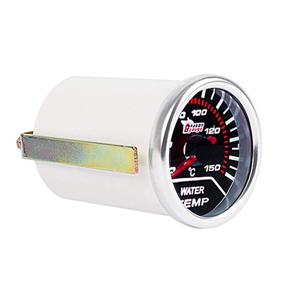 Mintice Universal Car Engine Smoke Tint len 2" 52mm Bar Indicator Water Temperature Meter