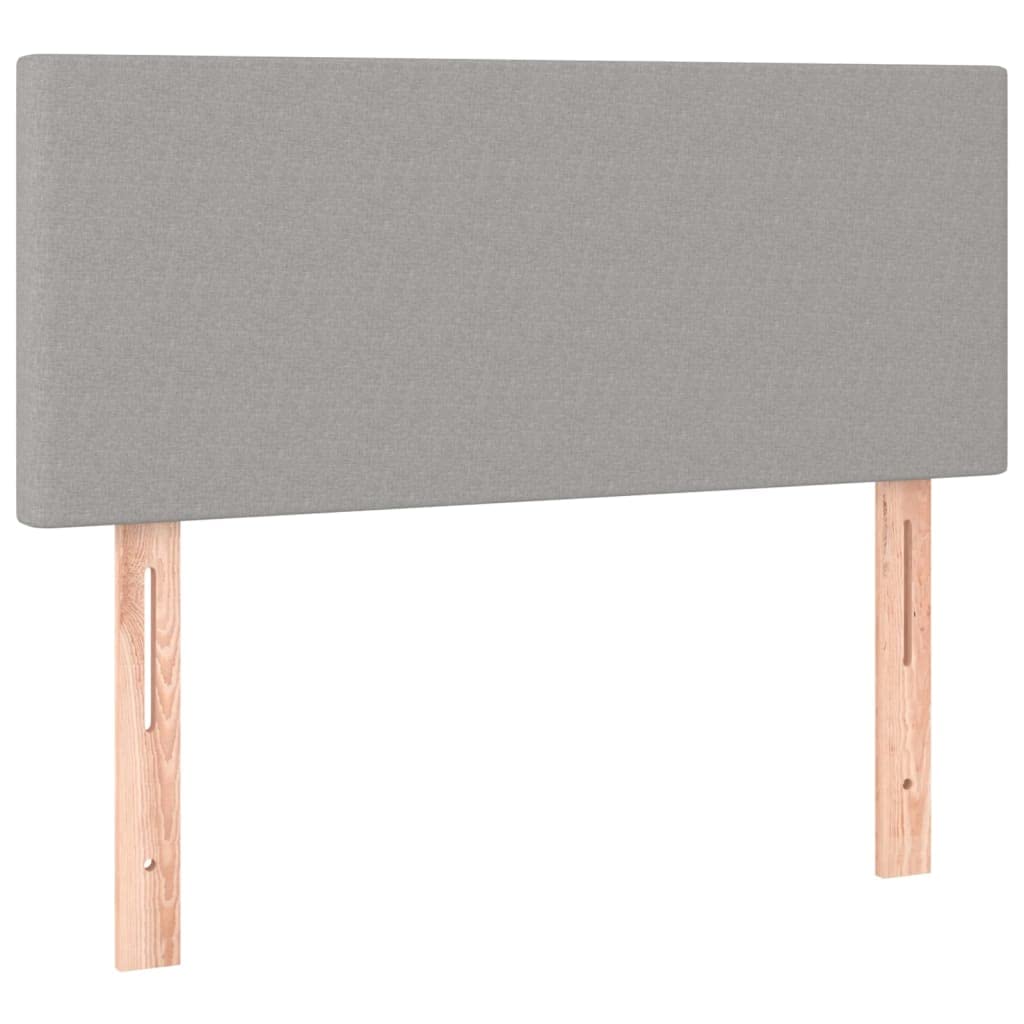 A molle insacchettate con testiera regolabile Grigio chiaro 120x200cm
