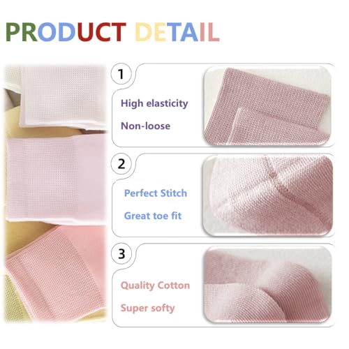 4 Pack Unisex Kids Toddler Seamless Crew Socks Dress School Bamboo Socks4