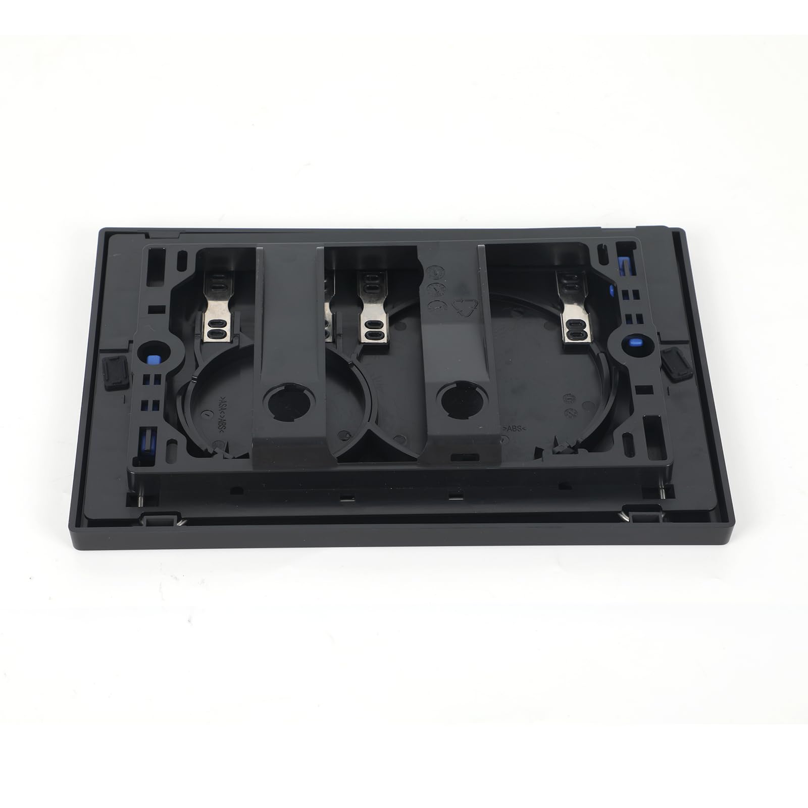 Bedieningsplaat drukplaat, chroom, kunststof, wc-spoelbak, reserveonderdelen model compatibel met Geberit Sigma20 (mat zwart met gouden ring Bedieningsplaat drukplaat, chroom, kunststof, wc-spoelbak, reserveonderdelen model compatibel met Geberit Sigma20 (mat zwart met gouden ring