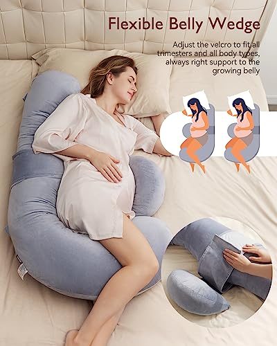 Momcozy PP007 Pregnancy Pillow, Original F Shaped Maternity Pillow thumb #4