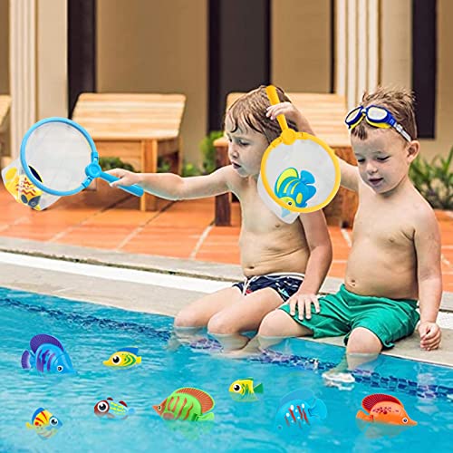 Korlon Tec 23 Pcs Pool Toys For Kids, Bath Toys Dive And Grab Fishing Game Set, Diving Toys For Summer Pool Swimming Bath Time #TOP3