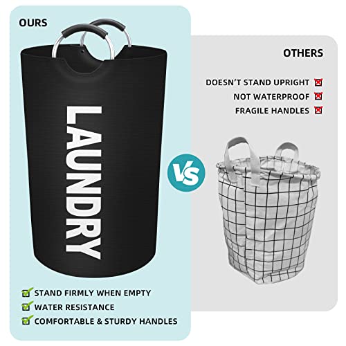 StorageRight-115L-Large-Laundry-Basket-Laundry-Hamper-Dirty-Clothes-Hamper-for-Laundry-Collapsible-Waterproof-Laundry-Baskets-with-Foam-Protected-Aluminum-Handles-for-Laundry-Dorm-Family-Black