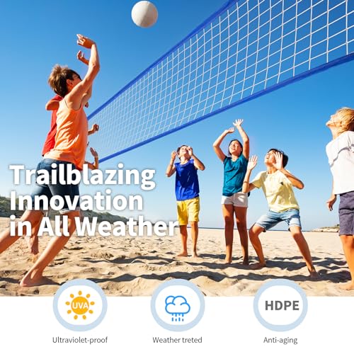 image for YUXUXU Professional Volleyball Net Outdoor Heavy Duty, All Weather Enh