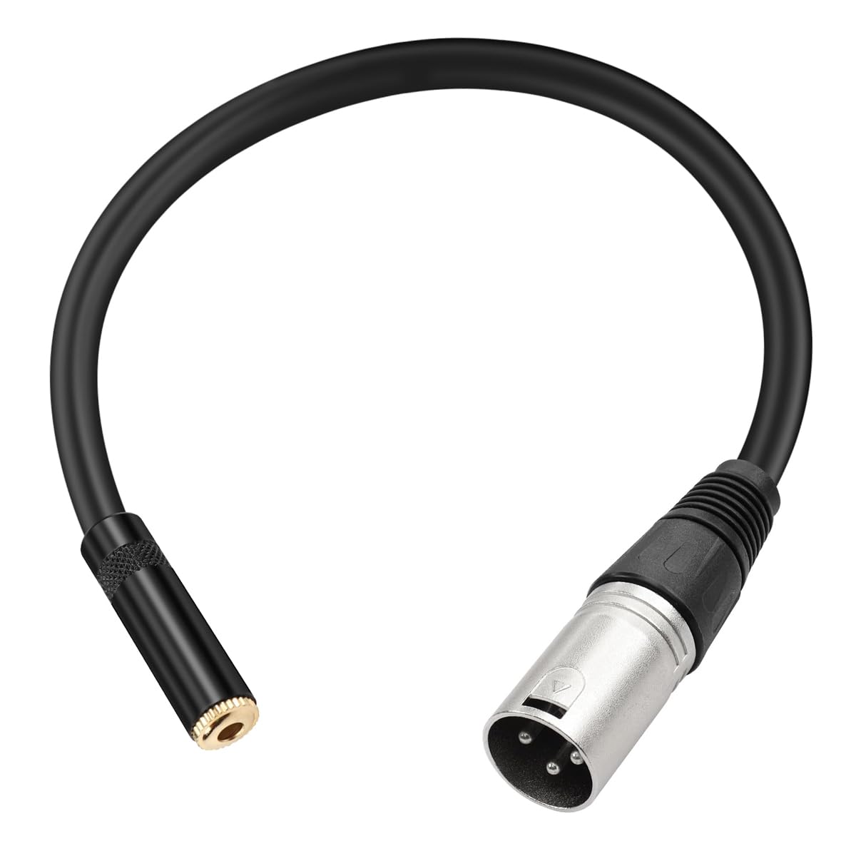 Laroal XLR to 3.5mm Audio Adapter Cable for Microphone Sound Card Connection XLR Male to 3.5mm TRS Female Cable 30cm for Audio Equipment like Amplifiers Mixers - Image 3