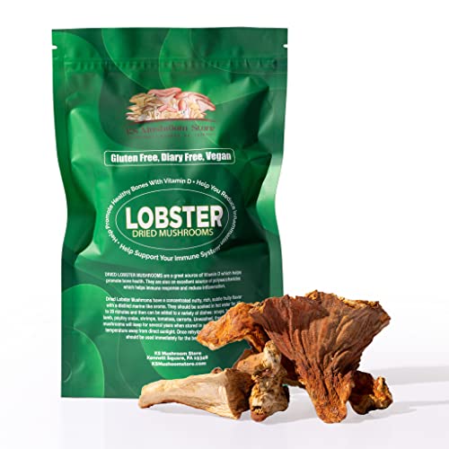 Ks Mushroom Store Dried Lobster Mushrooms - Whole Dried Mushrooms For Cooking, Tea, And Tinctures - Dehydrated Mushrooms 2-Ounce Pack #TOP15
