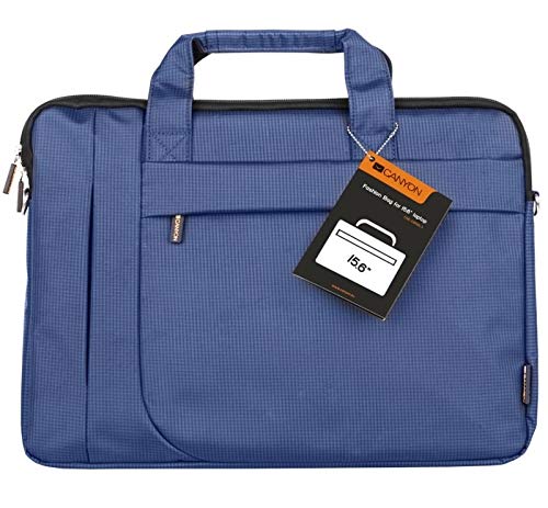 Sacoche ordinateur 39,6 cm pour vos trajets urbains sous la pluie, modèle bleu canvas