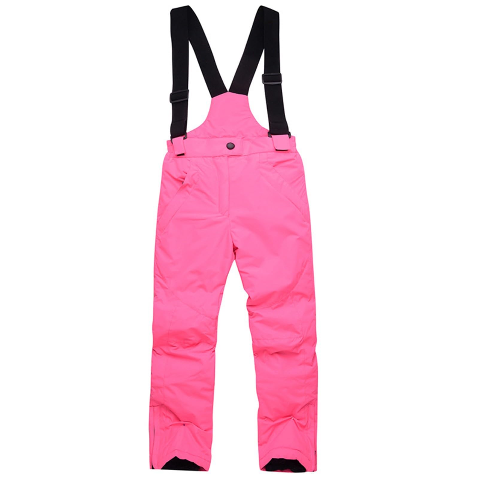 Pantalon de ski pour enfant - En softshell - Imperméable - Coupe-vent - Pour l'extérieur et l'hiver - Doublure chaude - Vêtement de ski - Pantalon thermique pour garçons et filles