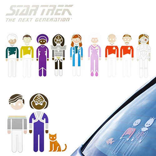 Star trek la próxima generación family car decals