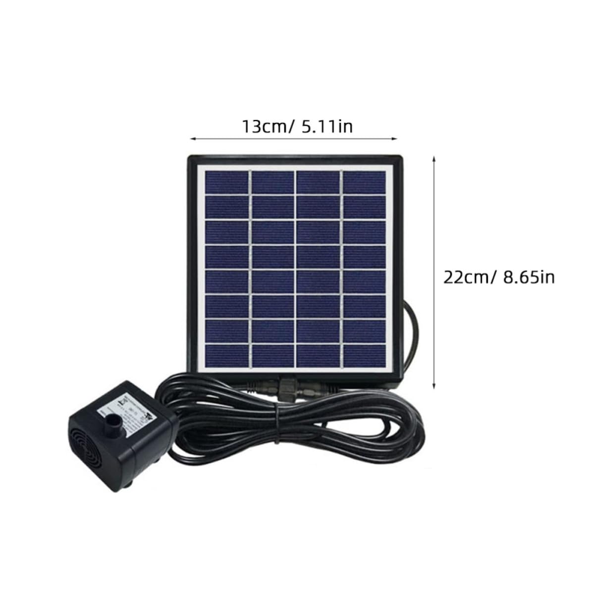 Abs Solarbrunnen Betrieb mit Automatischem Schwimmender 4w