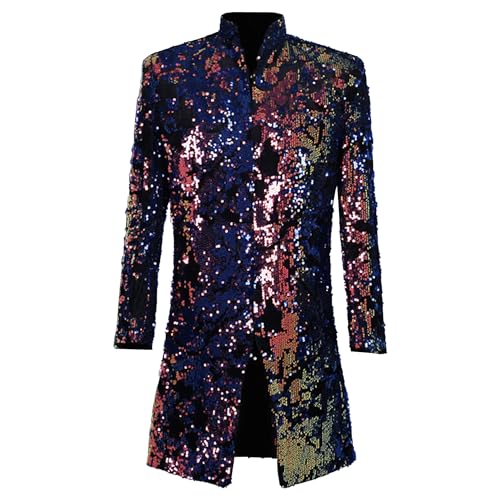 Veste de costume à sequins pour homme chic blazer de soirée et bal