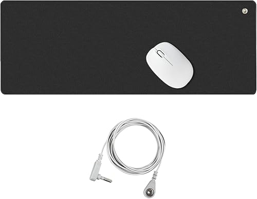 Alfombrilla de ratón para computadora de puesta a tierra, reduce el dolor y la inflamación, vuelve a conectar con la recuperación de la EMF de la