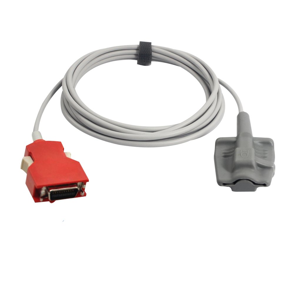 Compatible Masim Spo2 Sensor-2643 Adult Finger Soft 20 Pin 9.8 ft FDA/CE Approved