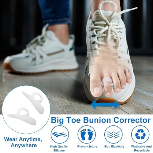 Image of Toe Stretcher Bands for Bunions, Bunion Corrector Bands for Women and Men with Big Yoga Toe, 5 Set of Foot Toe Stretcher Resistance Bands for Bunion Relief