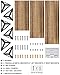 BAYKA Floating Shelves for Wall, Rustic Wood Wall Shelves for Living Room Wall Mounted, Hanging Shelving for Bathroom, Laundry Room, Small Shelf for Plants, Books