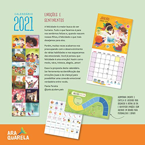 Calendário Emoções e Sentimentos 2021