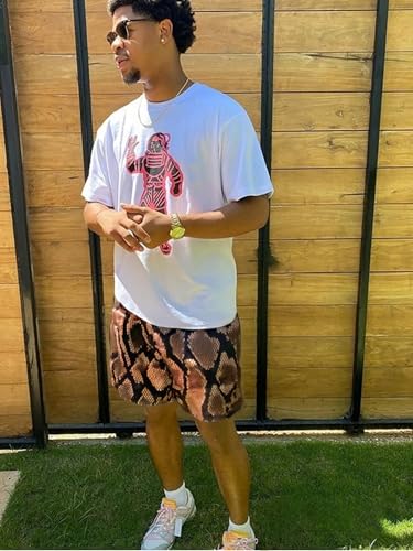 Mens Running Quick-Dry Mesh Gym Shorts with Paisley Design Lightweight Athletic Casual Shorts,Pockets for Outdoor3