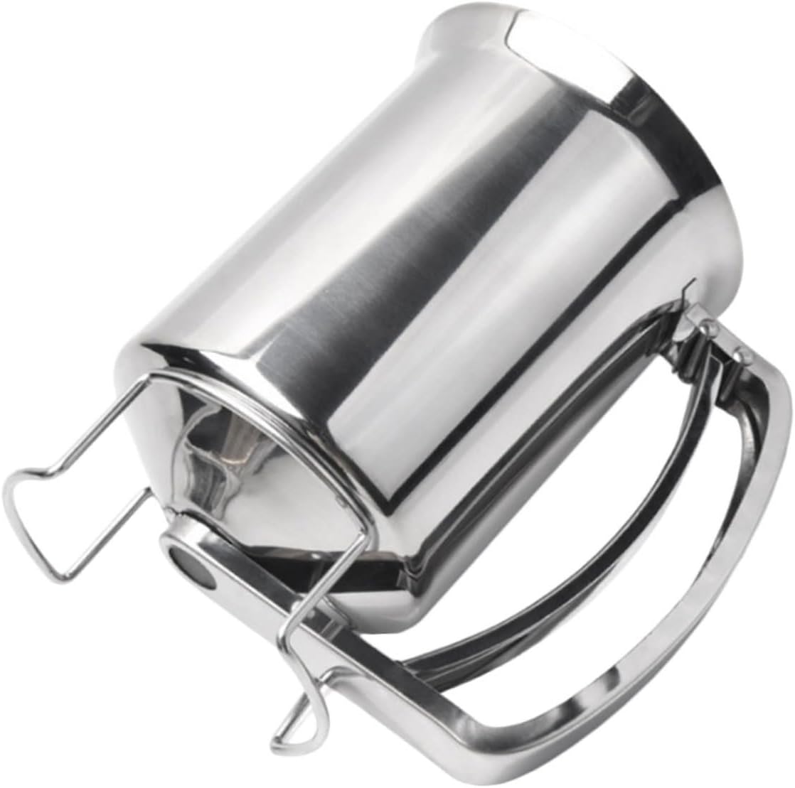 1pc Stainless Steel Batter Dispenser Practical Funnel for Baking Pancakes Waffles Muffins Kitchen Supply Wide Mouth Opening for Easy Filling