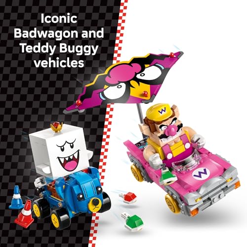 LEGO Super Mario: Mario Kart – Wario & King Boo Building Toy for Kids - Buildable Car Toys W/Drifting Action for Boys & Girls, Ages 8+ - Pretend Play Gift Idea for Birthdays & Any Gaming Fans - 72038 - image 3