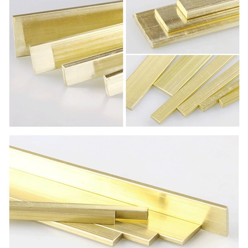 H59 Brass Flat Bar Plate Strip Thicknesses 5mm, for Home Garden Copper Solid Metal Plate Material Accessories Length 500mm(12x500mm)