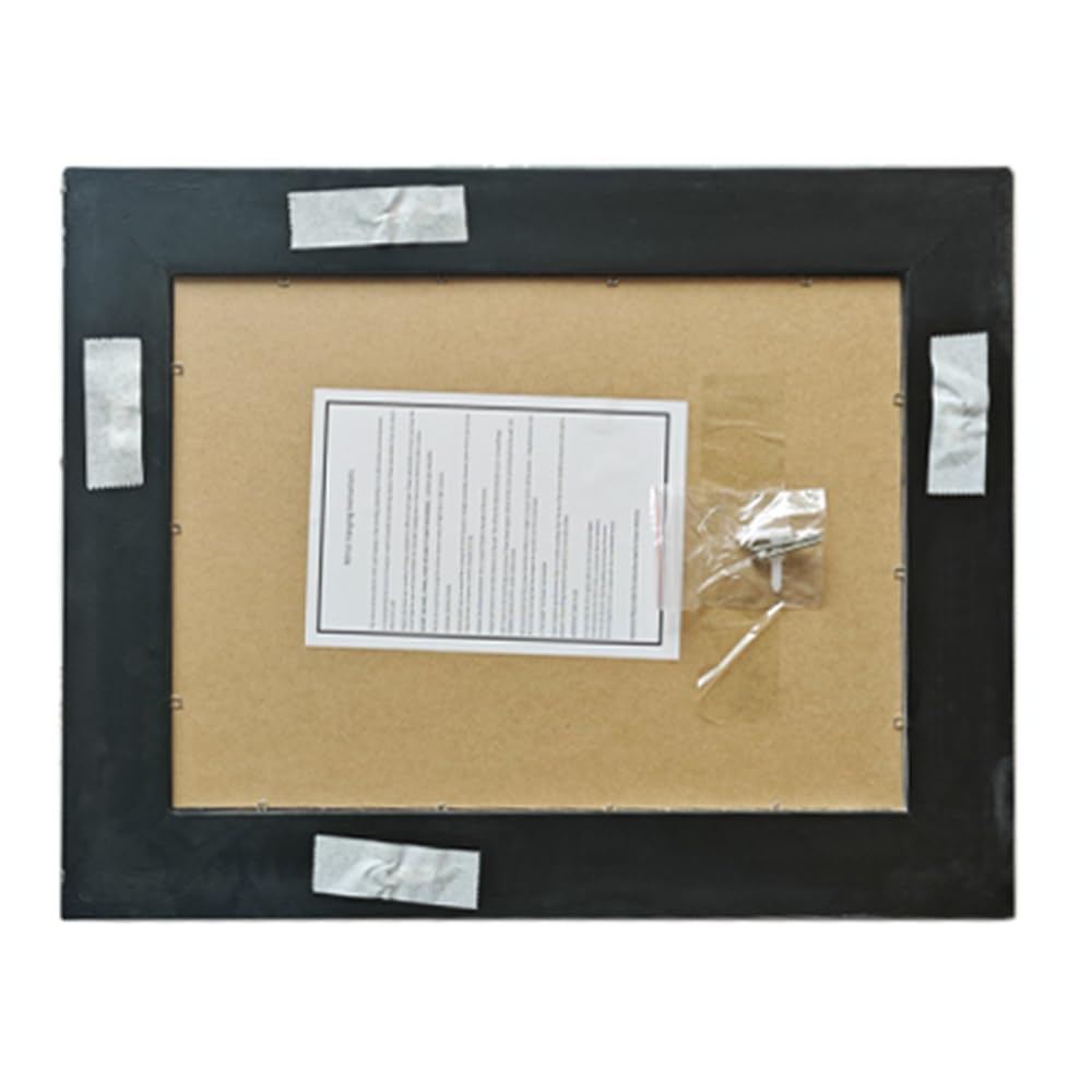 Piccolo specchio da parete rettangolare decorato antico 42 cm x 53 cm (argento)