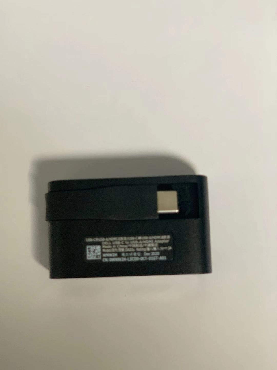 Dell USB-C to HDMI and USB 3.0 adapter, supports 4K@60Hz video output, 5 Gbps data transfer rate, compact design (WNW2H)