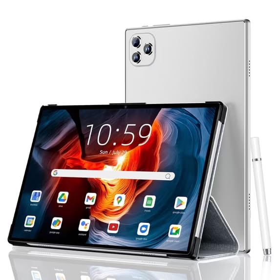 Image of VEAT00L Tablet,10.1 inch Android 13 Tablets 2026,6GB RAM 64GB ROM 128GB Expand,Octa-Core Processor up with 5G WiFi,1280x800 IPS HD Touchscreen,6000mAh Battery, Bluetooth, Dual Camera, GMS