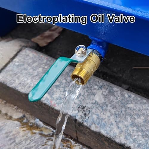 Heavy-Duty Leakproof Spill Containment Pallet with Drain - Mobile Metal Tray for Chemical & Liquid Storage, Industrial Warehouse Solutions (Large Size)