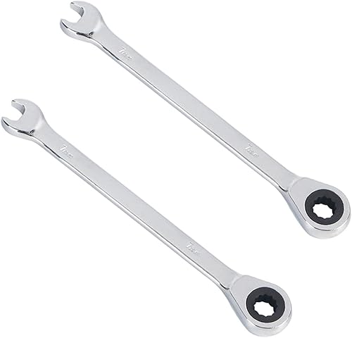 Miniatura 1 de 2 llaves de trinquete de 0.276in, resistentes métricas y pulidas con movimiento de 5 y 72 dientes para proyectos