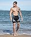 HUGE SPORTS Men's Rash Guard Swim Shorts Compression Swimming Jammer Cool Dry Active Swimsuit Workout Shorts Sports Tights (Black, 3XL)