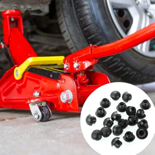 Image of Mandark 5PCS Car Floor Bottle Jack Plug, Rubber Vehicle Jack Oil Filler Plugs, Hydraulic Horizontal Auto Filler Bung Accessories for Oil Reservoir Hole, Universal for SUV, Sedan, Truck