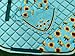 Sunflower Print English Saddle Pad Set – Numnah, Horse Ear Bonnet, Saddle Cloth | Horse Riding Accessories (Horse/Full)