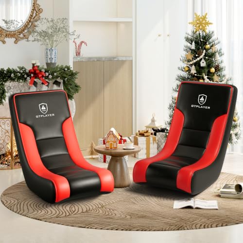 GTPLAYER Floor Rocker Gaming Chair – Adjustable Angle Limiter, Ultra Lightweight Ergonomic Floor Rocking Game Seat for Gaming and Lounging, Red by GTPLAYER - Used condition - Image 8