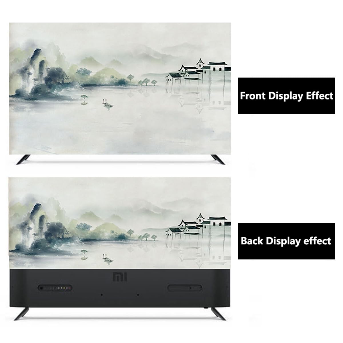 Copertura per televisore, Protezioni universali for schermi TV LCD, LED e al Plasma(C,47 50in(116x67cm))