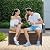 PROHIKER Multifunctional Wicker Deck Box, All-Weather 55 Gallon Outdoor Storage Box with Cushions, Storage Bench Rattan Storage Bin for Pool Tools, Outdoor Equipments and Garden Tools, Brown
