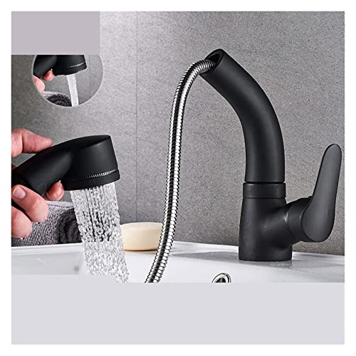 Robinet de lavabo extractible avec grue de levage ajustable 360° - 2