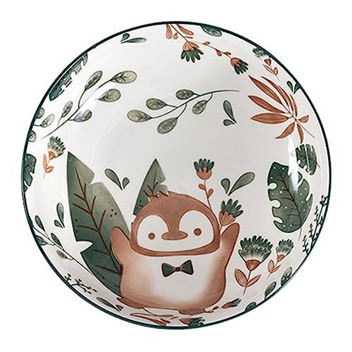 Beaupretty 日式食器 猫??柄スナックボウル 耐熱 安定底付 デザート サラダ フルーツ対応 家用レストラン用