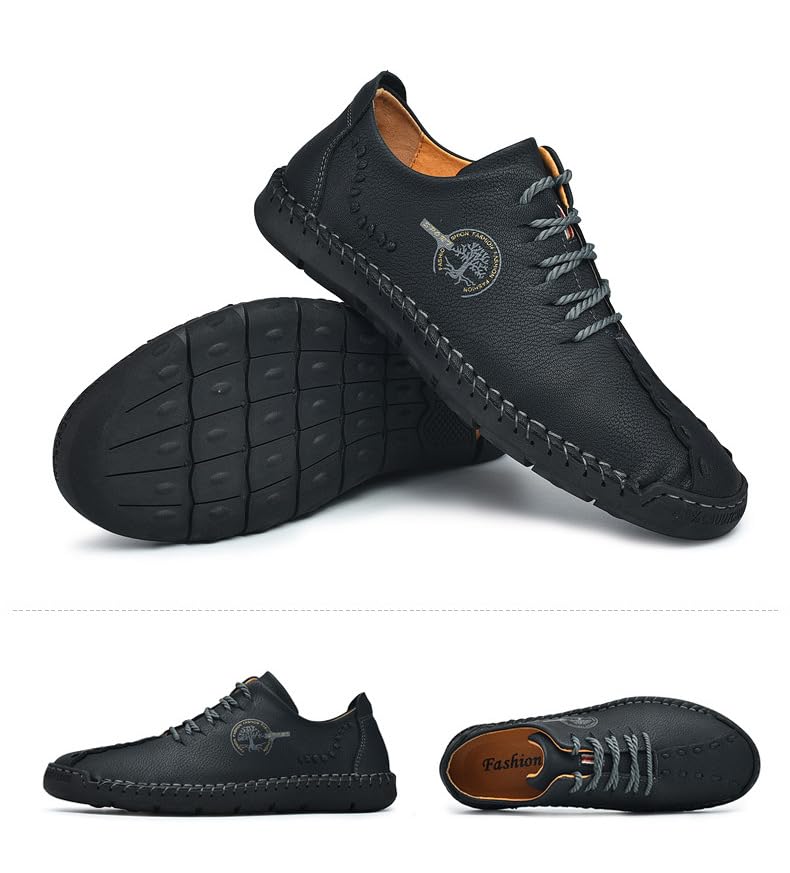 Men's Casual Dress Oxfords Shoes Business Formal Derby Sneakers.Men's Leather Lined Dress Oxfords Shoes2