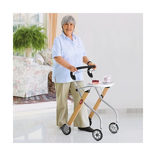 Trust Care 9320 Wohnraum - Rollator Let's Go in Holz/Silber Optik – Bild 3