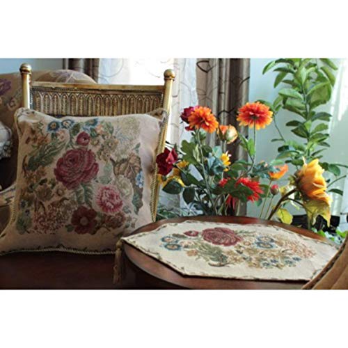 Tache 2 Piece 18 X 18 Inch Country Rustic Morning Meadow Cushion Throw Pillow Cover Set - 3098 #TOP1