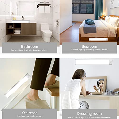 image for HOORAY 150-LED Motion Sensor Light, 40cm Dimmable Magnet Under Cabinet