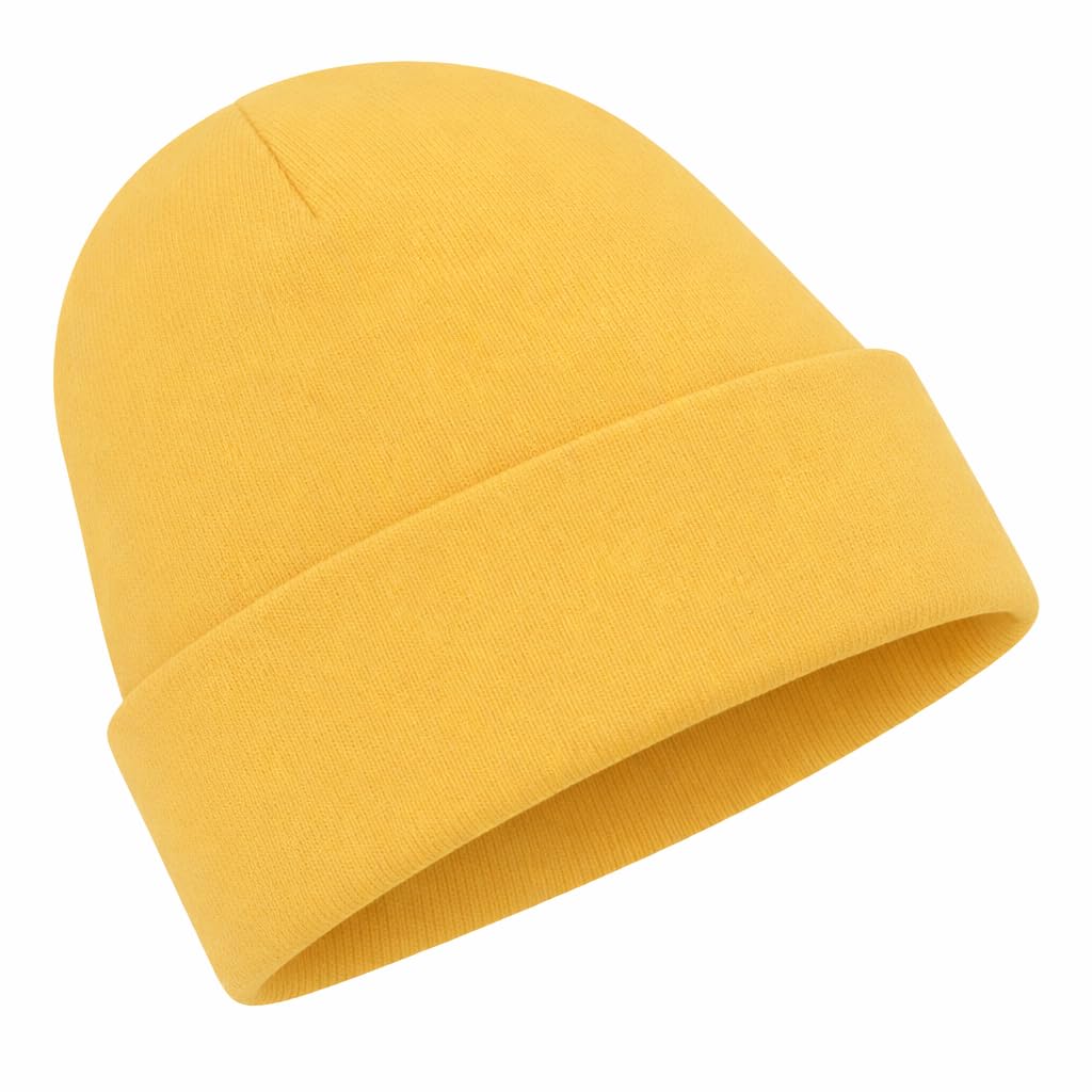 WS Accessories Unisex Cotton Baby Beanie Hat (Yellow)