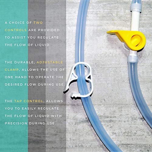 Medisential Replacement Parts Pack For Your Enema Bag, Bucket Kit Or Bulb - Two Hoses (7Ft & 5Ft), Tips, Connectors, Check-Valve, Stopcock, Clamp, Storage Bag & Hook #TOP3