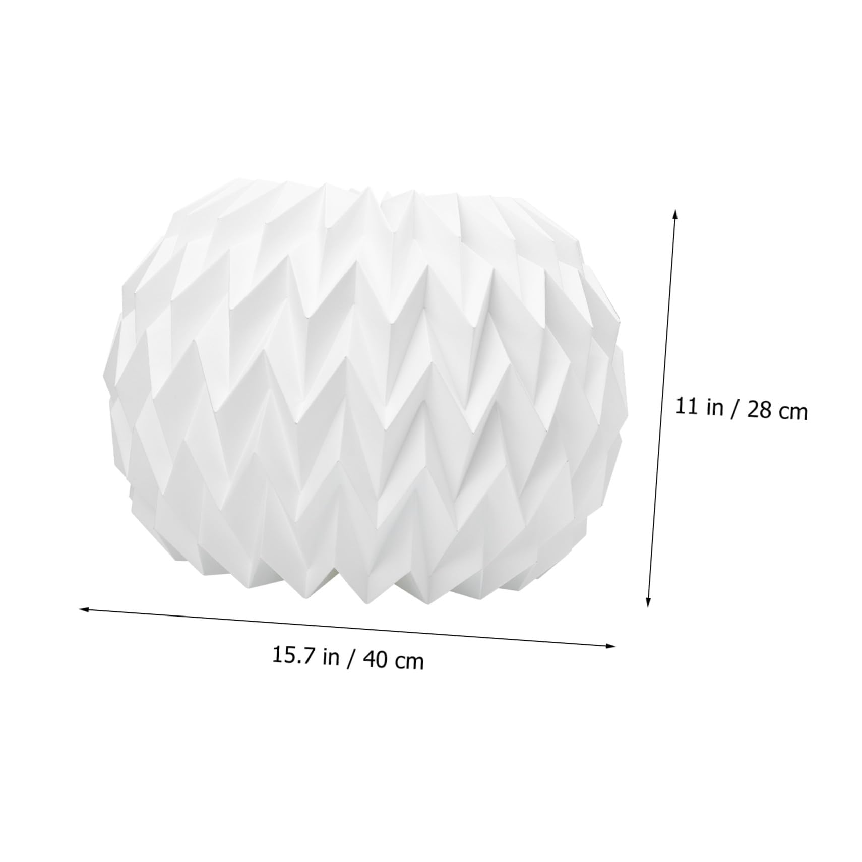 Paralume Origami Pieghevole in Carta Bianca per Lampada Sospesa | Stile Semplice e Delicato, Adatto per Bar e Casa, Copertura Sottile per Arredo