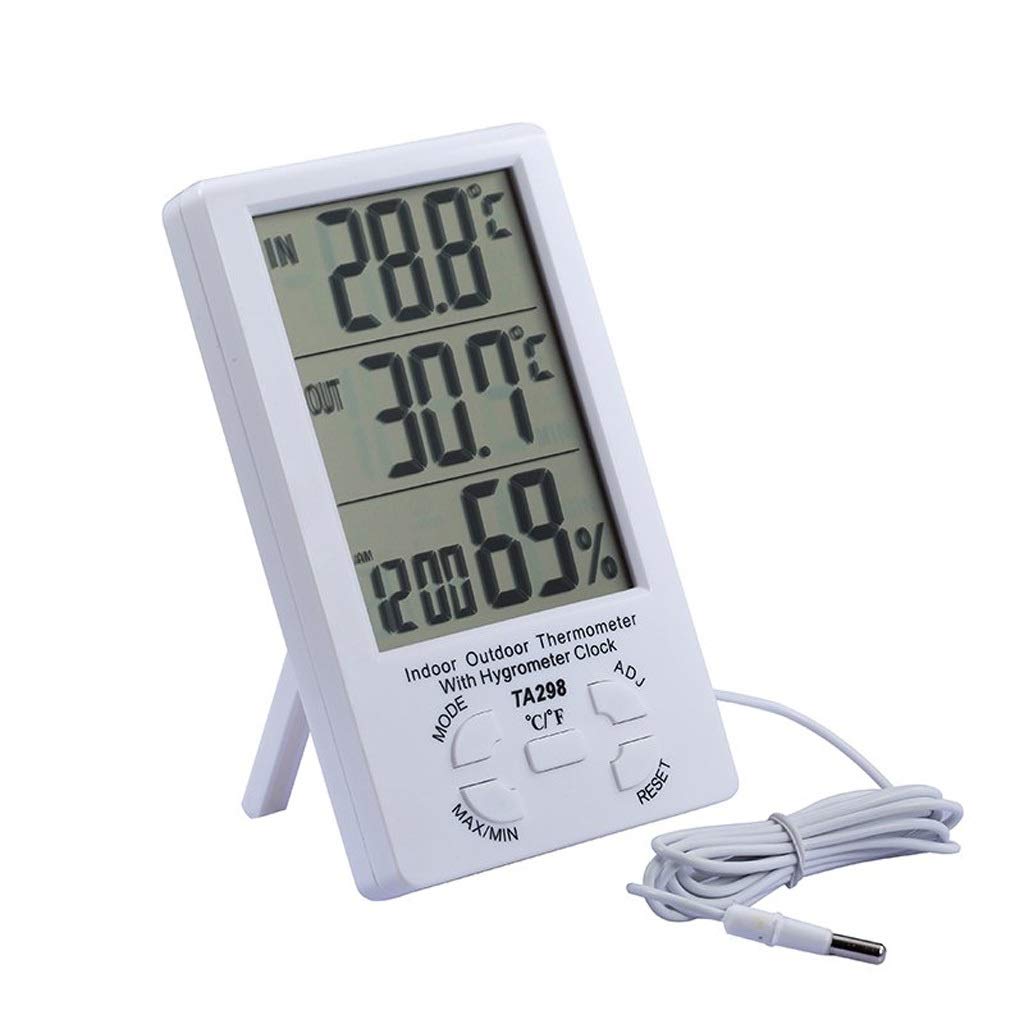 High-Precision Large-Screen Thermometer with Probe for Digital Large LCD Outdoor Indoor Thermometer