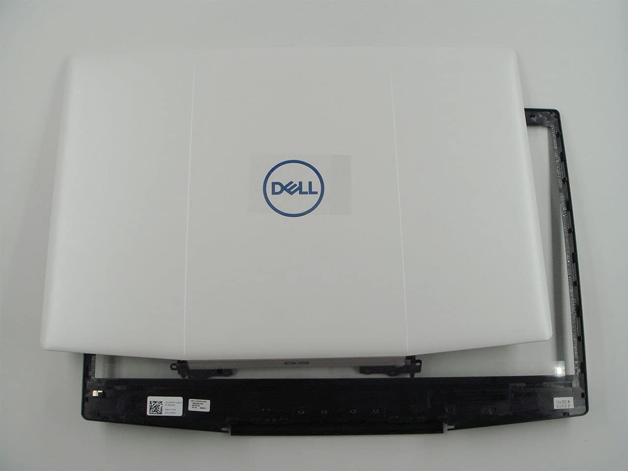 Parts for DELL G Series G3 15 3590 3500 LCD Cover Lid with Hinges and Front Bezel White 03HKFN 07MD2F