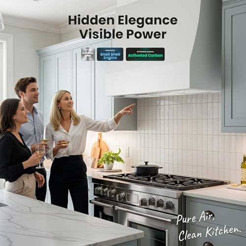 VIKIO HOME Range Hood Insert 36 Inch 900 CFM, 5-Layer Aluminum Mesh Filter, Ducted/Ductless Stainless Steel Built Kitchen Vent, 3-Speed Push Button Controls&LED Lights by VIKIO HOME - Image 7