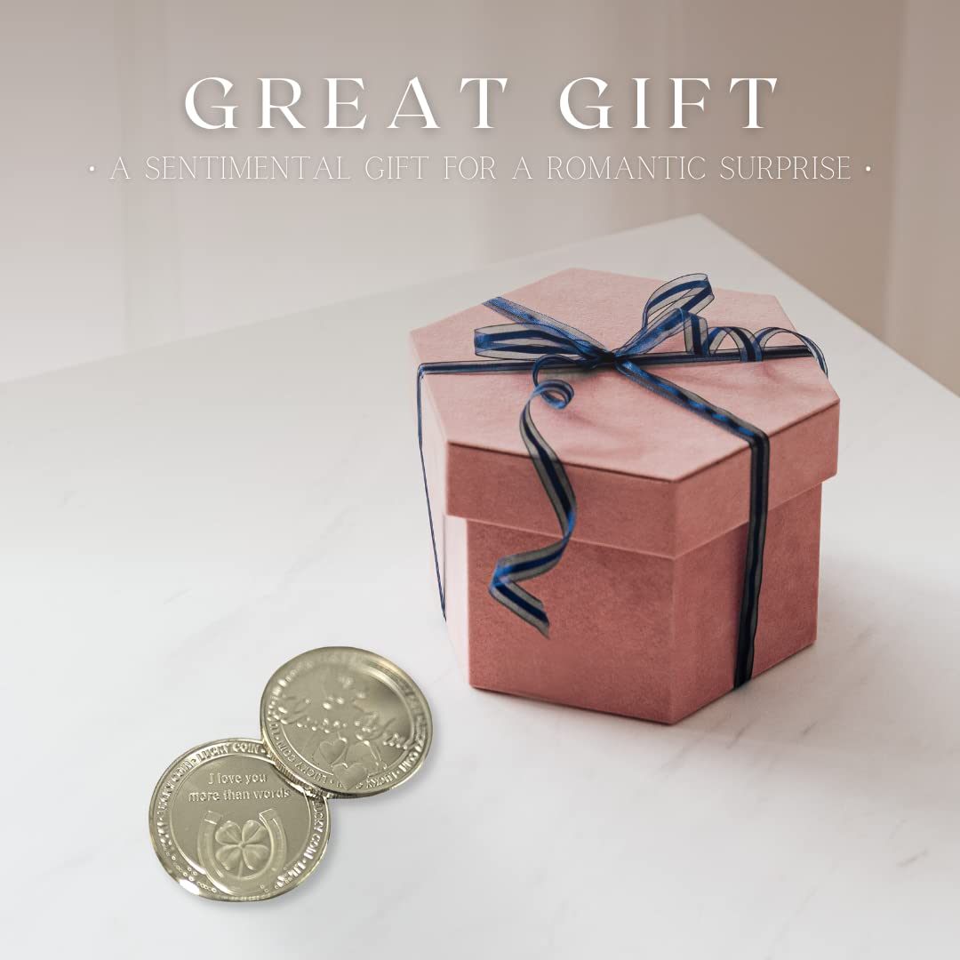 Pièce De Monnaie Gravée « Happy Birthday » De Marco Paul - Avec Message Spécial - Cadeau Sentimental - Souvenir - Porte-bonheur - Porte-bonheur - Pièce De Monnaie De Collection